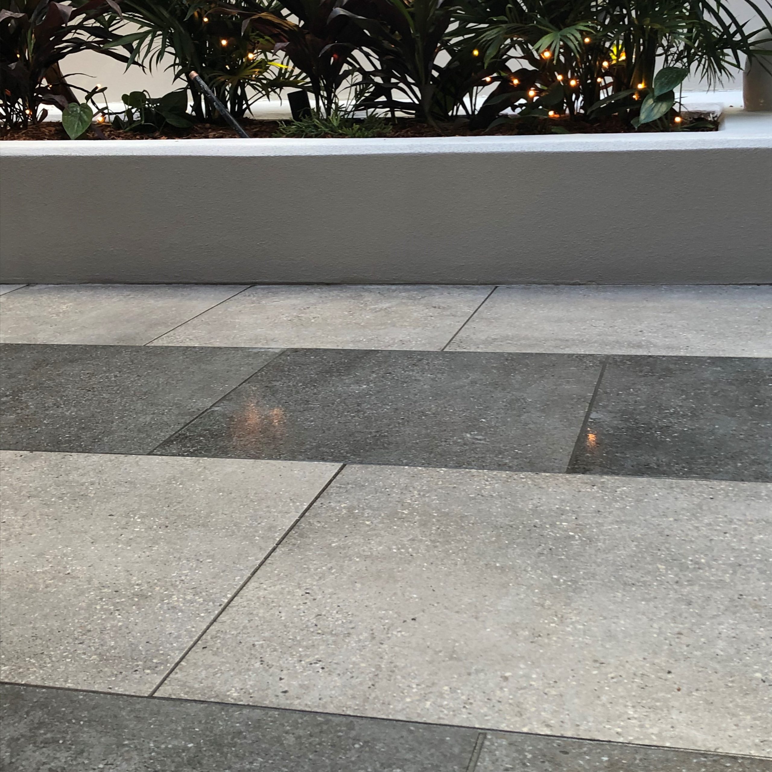 Outdoor dining mircogrip tile